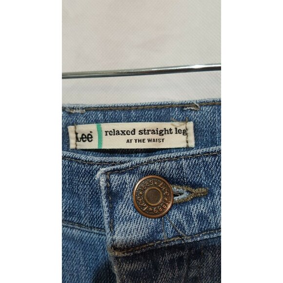 Vintage Lee Size 8 Relaxed Fit Straight Leg Jeans At the Waist 30 X 30 HIgh Rise - Picture 5 of 8
